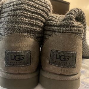 UGG® Classic Cardy Button Detailed Knit Boots size 8